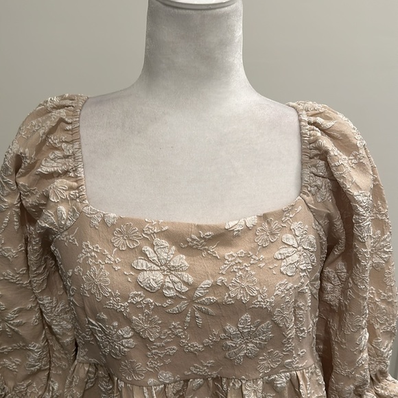 NWT Lizard Thicket Puff Sleeve Dress Sz L - Picture 2 of 10